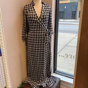 Long Diane Von Furstenburg Silk Wrap Dress